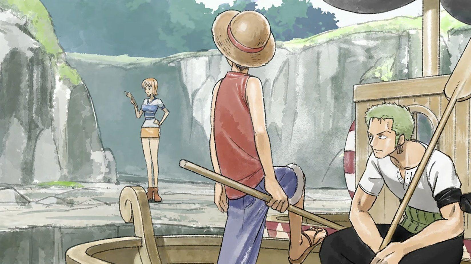 THE ONE PIECE Luffy Zoro a Nami concept art